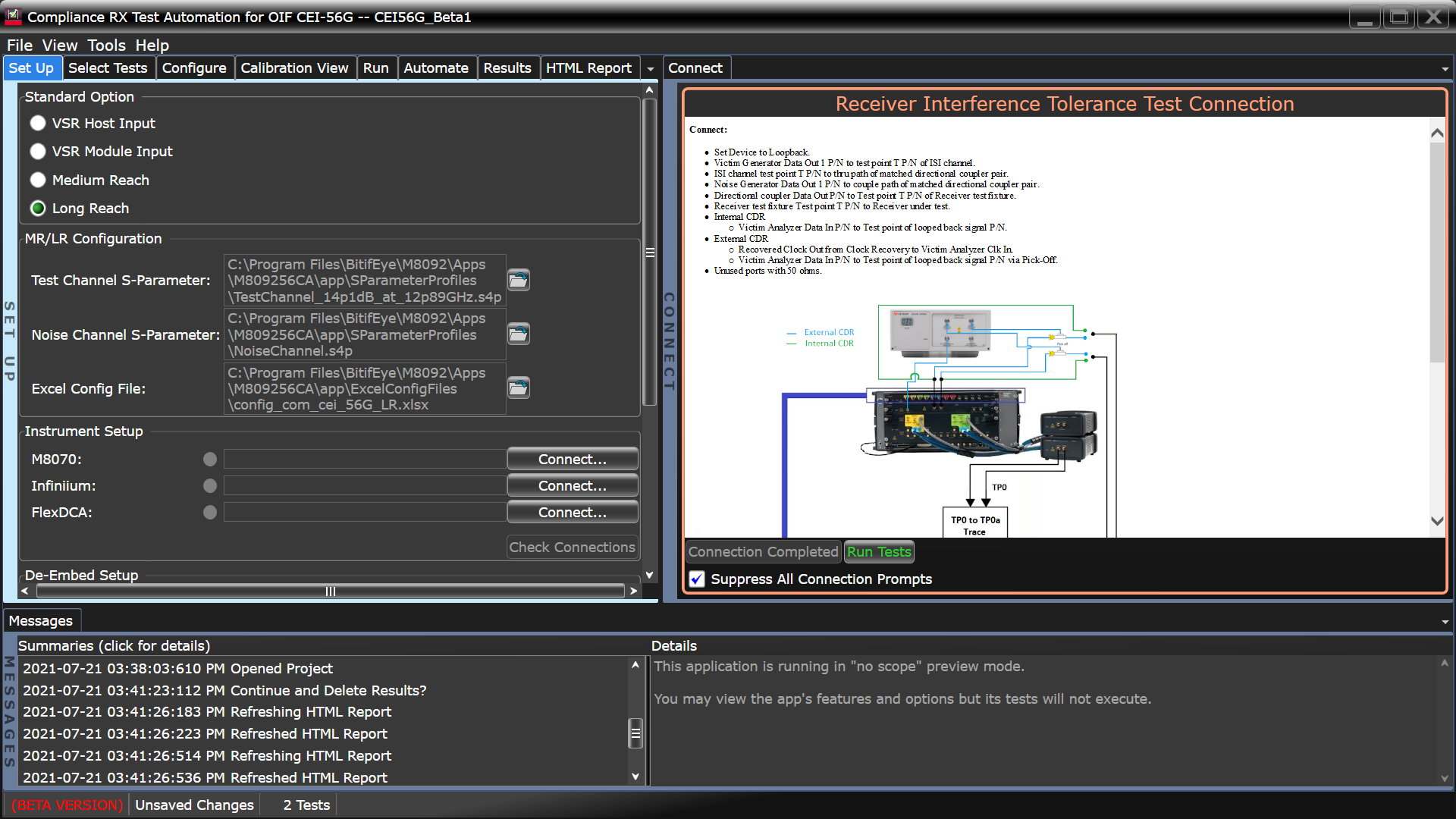 Standard Graphic User Interface of M809256CA and Standard Options